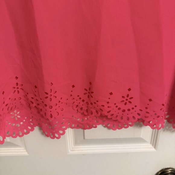 Now & Forever Bright Pink Scalloped Top – Size Large, EUC, Feminine & Flirty - Picture 3 of 5